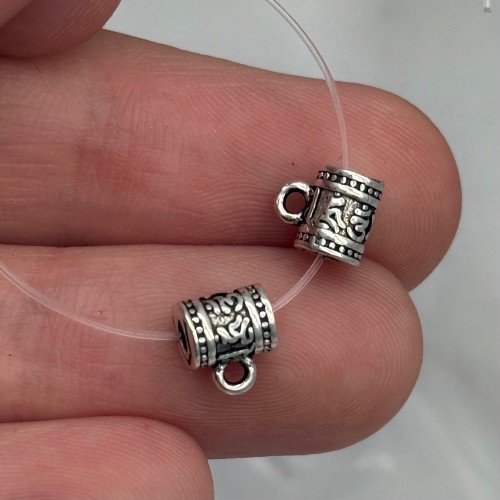 Бейл, тайское серебро, размер 6х5 мм, цена за 1 шт.