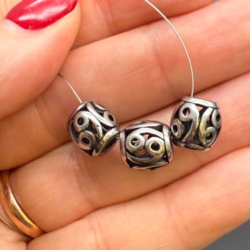 Бусина, разделитель, знак зодиака Рыбы, нержавеющая сталь, размер 9,5 мм