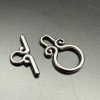 Замочек, тогл, нержавеющая сталь, палочка 22 мм, круг 23х15 мм