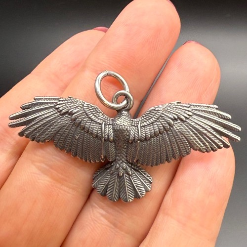 Подвеска, орел, нержавеющая сталь, размер 55х25 мм