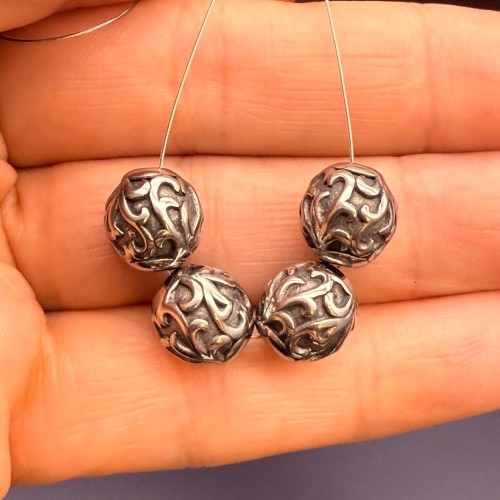 Бусина, разделитель, нержавеющая сталь, размер 10х9 мм