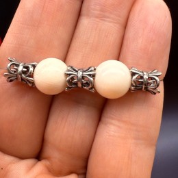 Бусина, разделитель, нержавеющая сталь, размер 8х6 мм