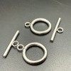 Замочек, тогл, нержавеющая сталь, палочка 20х2 мм, круг 14х2 мм