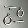 Замочек, тогл, нержавеющая сталь, палочка 18х2 мм, круг 13х2 мм