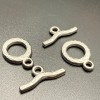 Замочек, тогл, нержавеющая сталь, палочка 18х2 мм, круг 11х2 мм