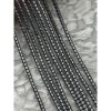 Каменные бусины, Гематит синтетический, цвет серебро, трубочки, размер 3х3 мм, нить 40 см
