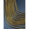 Каменные бусины, Гематит синтетический, цвет золото, трубочки, размер 3х3 мм, нить 40 см