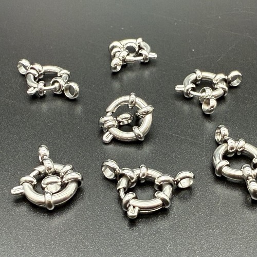 Замочек, штурвал, нержавеющая сталь,размер 11 мм, цена за 1 шт