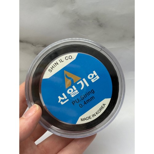 Леска-резинка, Люкс, черная, толщина 0,4 мм, цена за 1 катушку