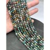 Каменные бусины, Яшма, зелёная, индийская, шарик огранка, 6 мм, длина нити 38 см