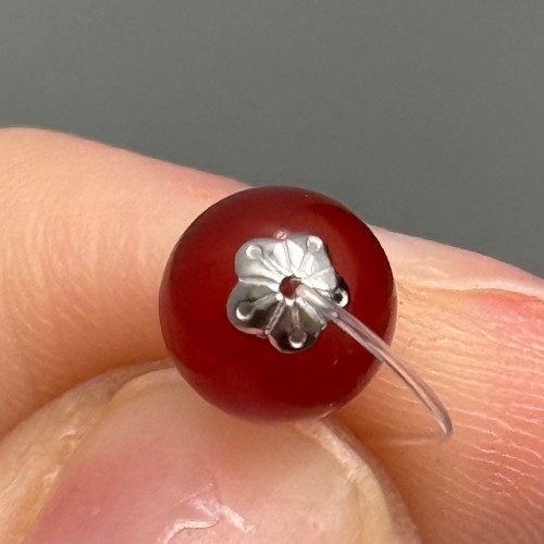 Шапочка, родированная,  модель SS 925 , размер 4х1,5 мм, цена за 10 шт.