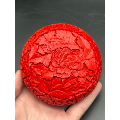 Шкатулка лаковая резная, №2, размер 10х6 см