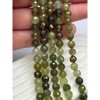Каменные бусины, Гранат, зелёный, Гроссуляр, люкс, шарик огранка, 6 мм, длина нити 19 см