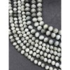 Каменные бусины, Кошачий глаз, (орлиный, соколиный), серый, светлый, люкс, шарик гладкий, 8 мм, длина нити 19 см