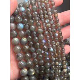 Каменные бусины, Лабрадор, 2А, шарик гладкий, 10 мм, длина нити 19 см