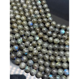 Каменные бусины, Лабрадор, 2А, шарик гладкий, 10 мм, длина нити 19 см