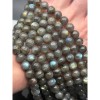 Каменные бусины, Лабрадор, 2А, шарик гладкий, 10 мм, длина нити 19 см