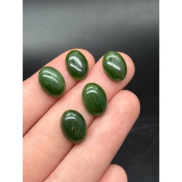 Подвеска, Нефрит (Россия), овал, размер ~14х10 мм, цена за 1 шт.