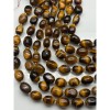 Каменные бусины, Тигровый глаз, фриформы, размер ~16-18 мм, длина нити 39 см