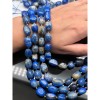 Каменные бусины, Лазурит, фриформы, размер ~14-17 мм, длина нити 39 см