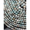 Каменные бусины, Ларимар, с включениями, шарик гладкий, 12 мм, длина нити 39 см
