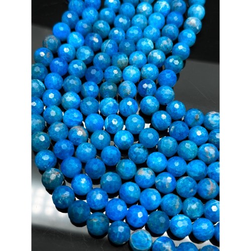 Каменные бусины, Апатит, шарик огранка, 9,8-10 мм, длина нити 38 см