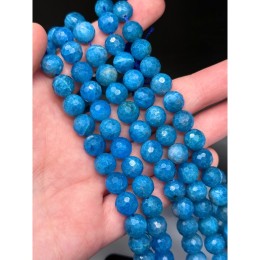 Каменные бусины, Апатит, шарик огранка, 9,8-10 мм, длина нити 19 см