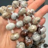 Каменные бусины, Агат кружевной, (Crazy Agate), люкс, (Бразилия), огранка, рондель 18х13 мм, длина нити 36 см