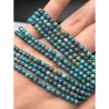 Каменные бусины, Хризоколла, шарик гладкий, 4 мм, длина нити 39 см
