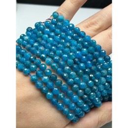 Каменные бусины, Апатит, шарик огранка, 6 мм, длина нити 38 см