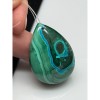 Подвеска №4, Хризоколла с малахитом, размер 39х28 мм, цена за 1 шт.