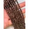 Каменные бусины, Гематит синтетический, фриформы, цвет шоколад, размер 4-5 мм, длина нити 38 см