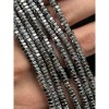 Каменные бусины, Гематит синтетический, серебро, шайба, размер 4х2 мм, нить 40 см