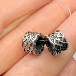 Бусина, разделитель, нержавеющая сталь, размер 10х7 мм, цена за 1 шт.