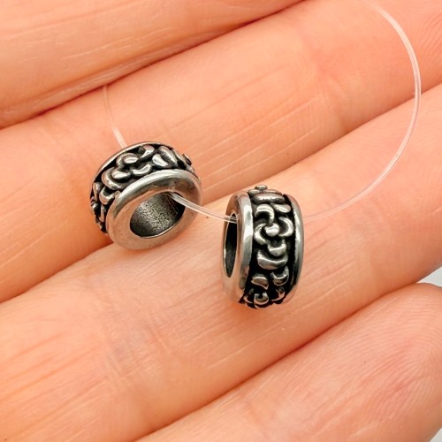 Бусина, разделитель, нержавеющая сталь, размер 10х5 мм, цена за 1 шт.