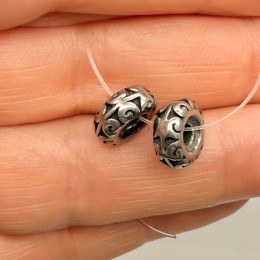 Бусина, разделитель, нержавеющая сталь, размер 9х4 мм, цена за 1 шт.