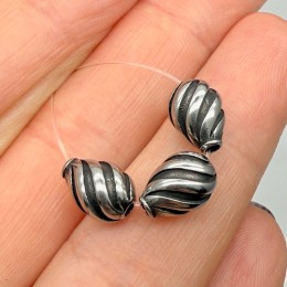 Бусина, разделитель витой, размер 10х7 мм, цена за 1 шт.