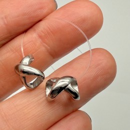 Бусина, разделитель, бесконечность, размер 10х8 мм, цена за 1 шт.