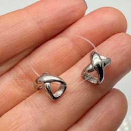 Бусина, разделитель, бесконечность, размер 10х8 мм, цена за 1 шт.