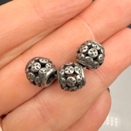 Бусина, разделитель, Монетки, нержавеющая сталь, размер 9,5х8,5 мм, цена за 1 шт.