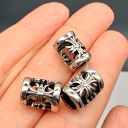 Бусина, разделитель, нержавеющая сталь, размер 12х10 мм, цена за 1 шт.