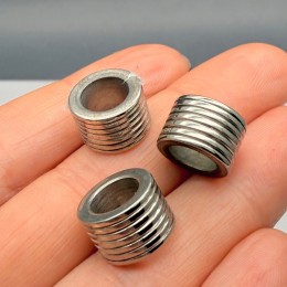 Бусина, разделитель, нержавеющая сталь, размер 12,5х8,5 мм, цена за 1 шт.