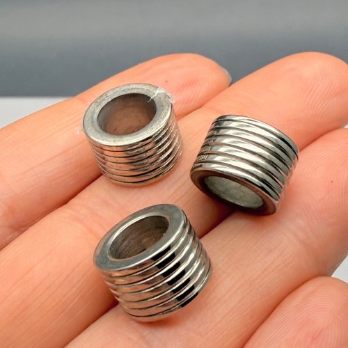 Бусина, разделитель, нержавеющая сталь, размер 12,5х8,5 мм, цена за 1 шт.