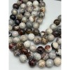 Каменные бусины, Агат кружевной, (Crazy Agate), люкс, (Бразилия), шарик гладкий, 18 мм, длина нити 19 см