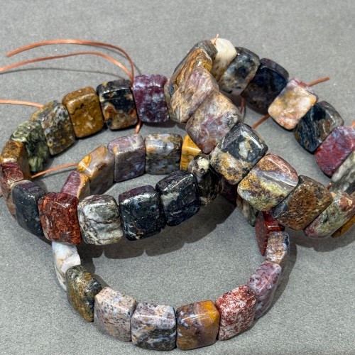 Браслет, Петерсит, размер пластины 16х12 мм, 17 пластин