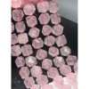 Каменные бусины, Розовый Кварц, фриформы, огранка, ~13х13 мм, длина нити 40 см