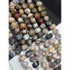 Каменные бусины, Агат, черепаховый, с включениями, фриформы, огранка, ~17х12 мм, длина нити 40 см