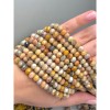 Каменные бусины, Агат кружевной, (Crazy Agate), рондель, огранка, 8х6 мм, длина нити 37 см