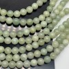 Каменные бусины, Жадеит, шарик гладкий, 8 мм, длина нити 37 см
