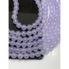 Каменные бусины, Халцедон, сиреневый, тонированный, шарик гладкий, 8 мм, длина нити 37 см
